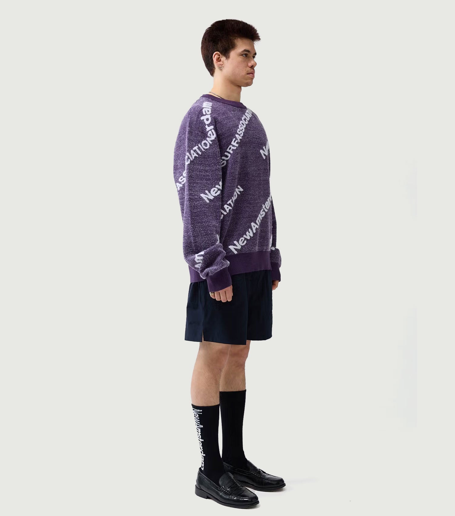 Name Knit Aop Purple Haze / White - New Amsterdam Surf Association