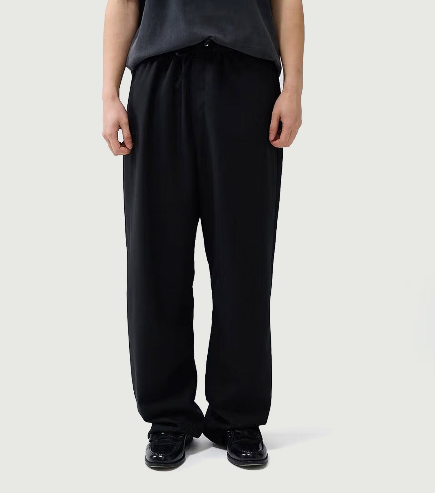 Lined Wool Work Trousers Black - New Amsterdam Surf Association