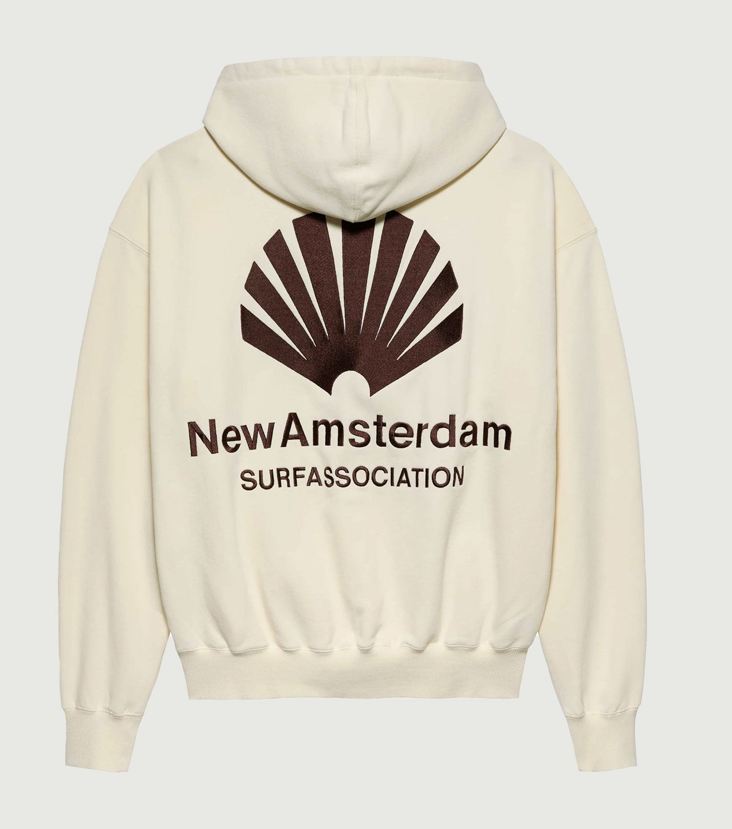 Logo Hoodie Bone/Potting Soil - New Amsterdam Surf Association