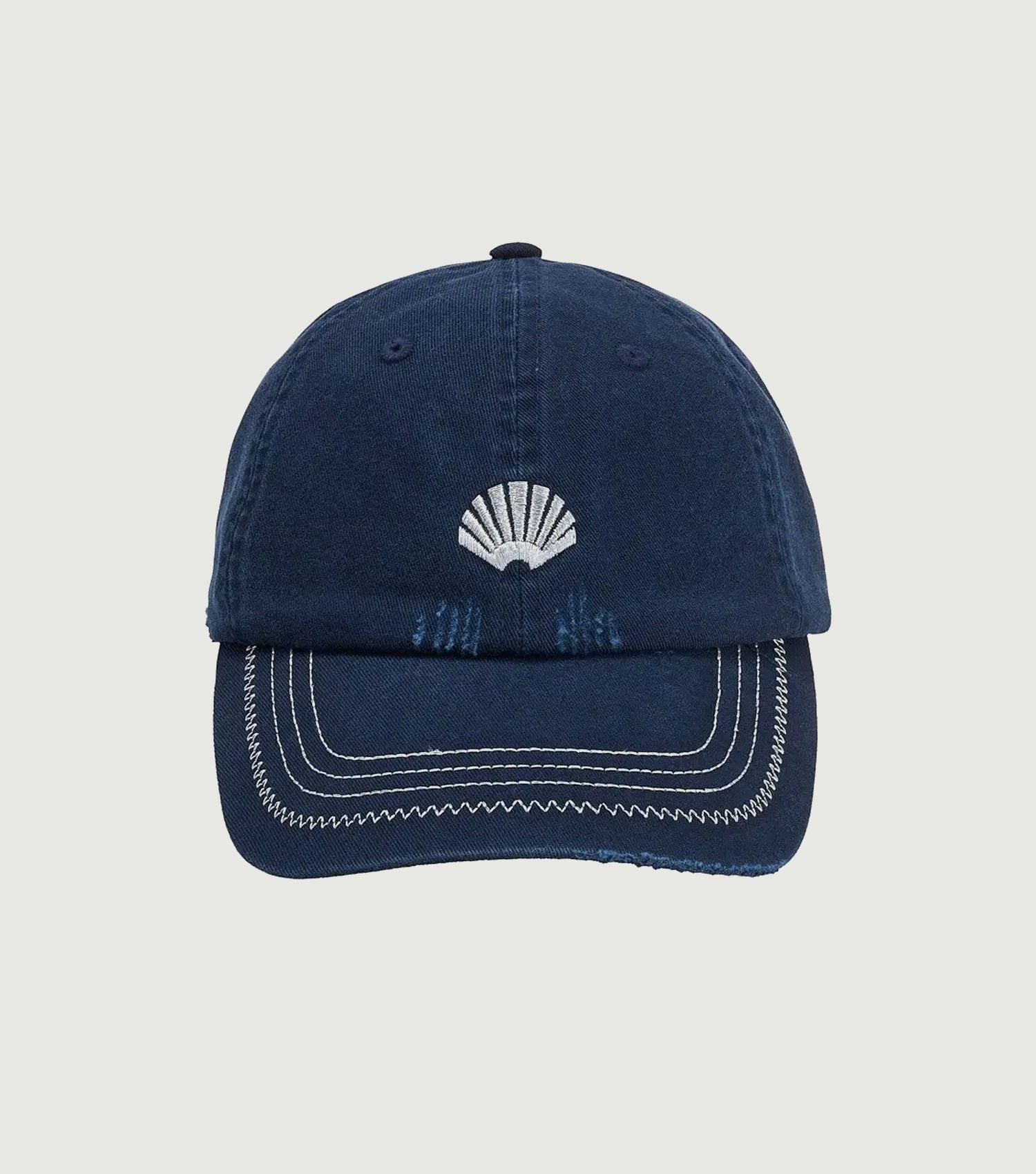 Distressed Logo Cap Cameo Navy - New Amsterdam Surf Association