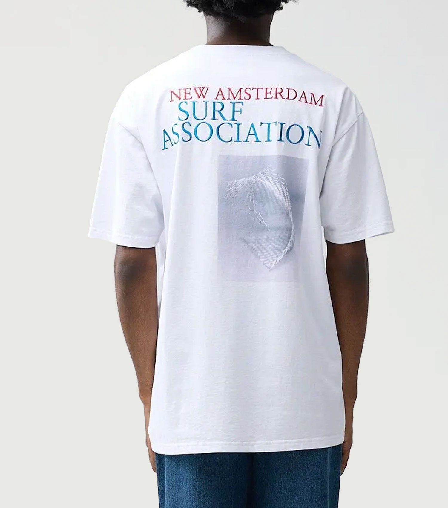 Wire Tee White - New Amsterdam Surf Association