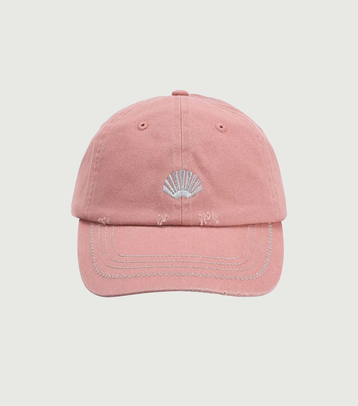 Distressed Logo Cap Cameo Pink Brown - New Amsterdam Surf Association
