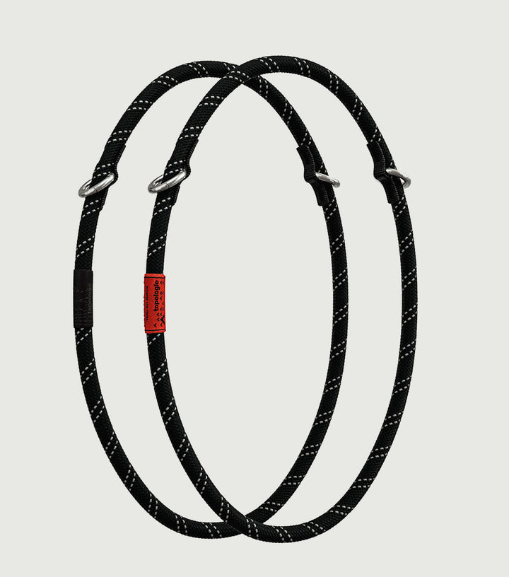 10mm Rope Loop Black Reflective
