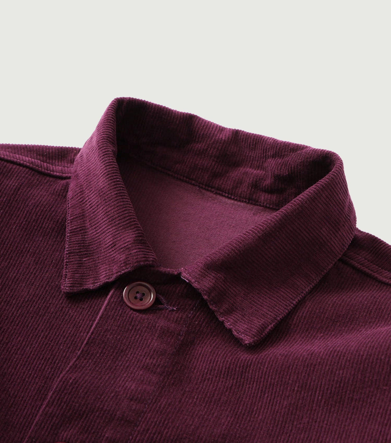 Corduroy Coverall Jacket Plum - ServiceWorks