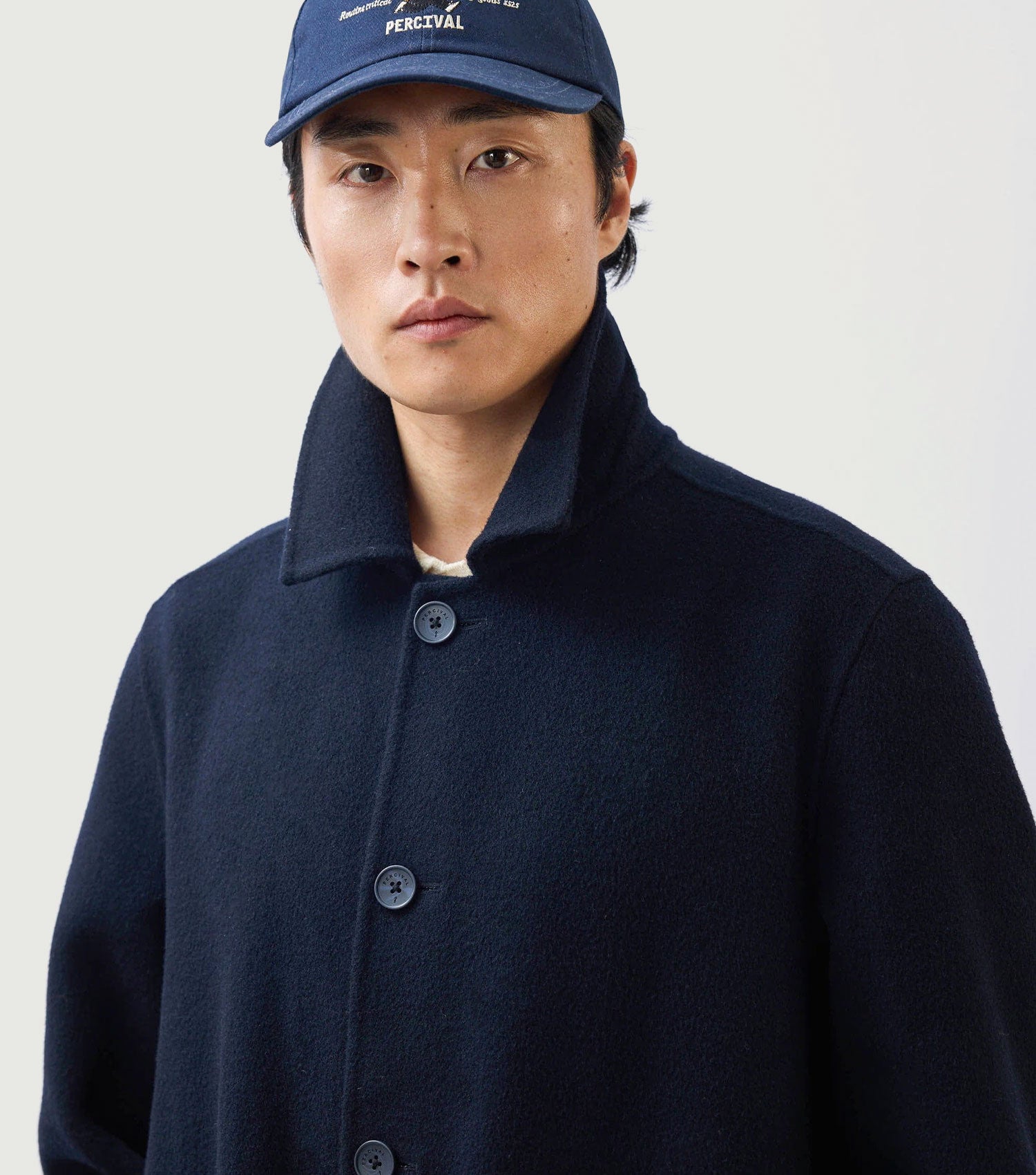 Minnesota Overcoat Navy - Percival