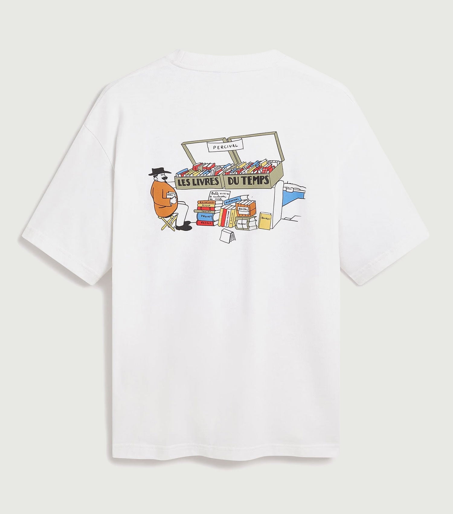 Du Temps Oversized T-Shirt White - Percival