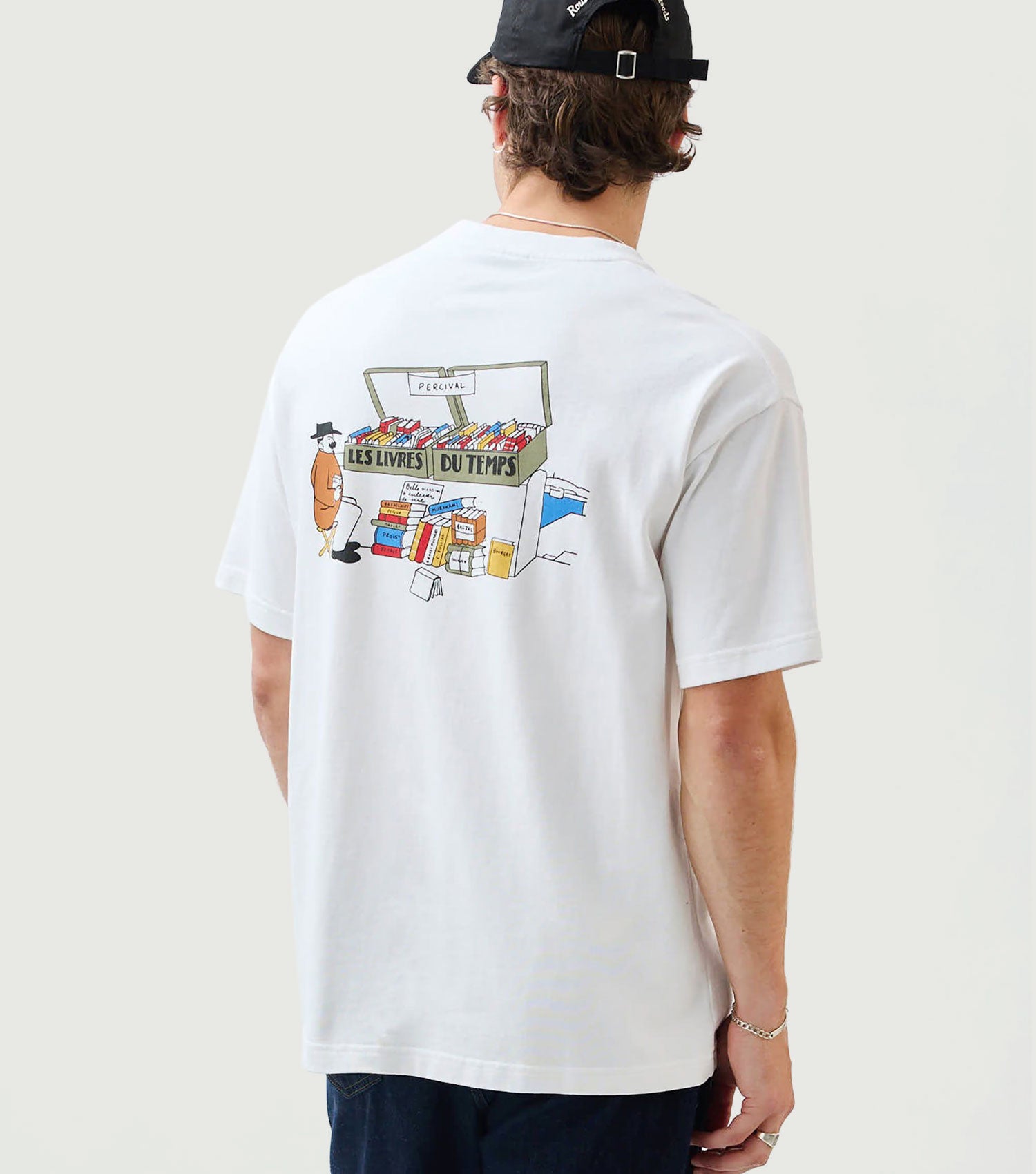 Du Temps Oversized T-Shirt White - Percival