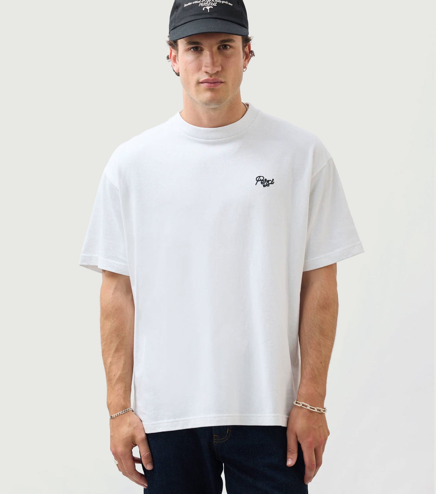Du Temps Oversized T-Shirt White - Percival