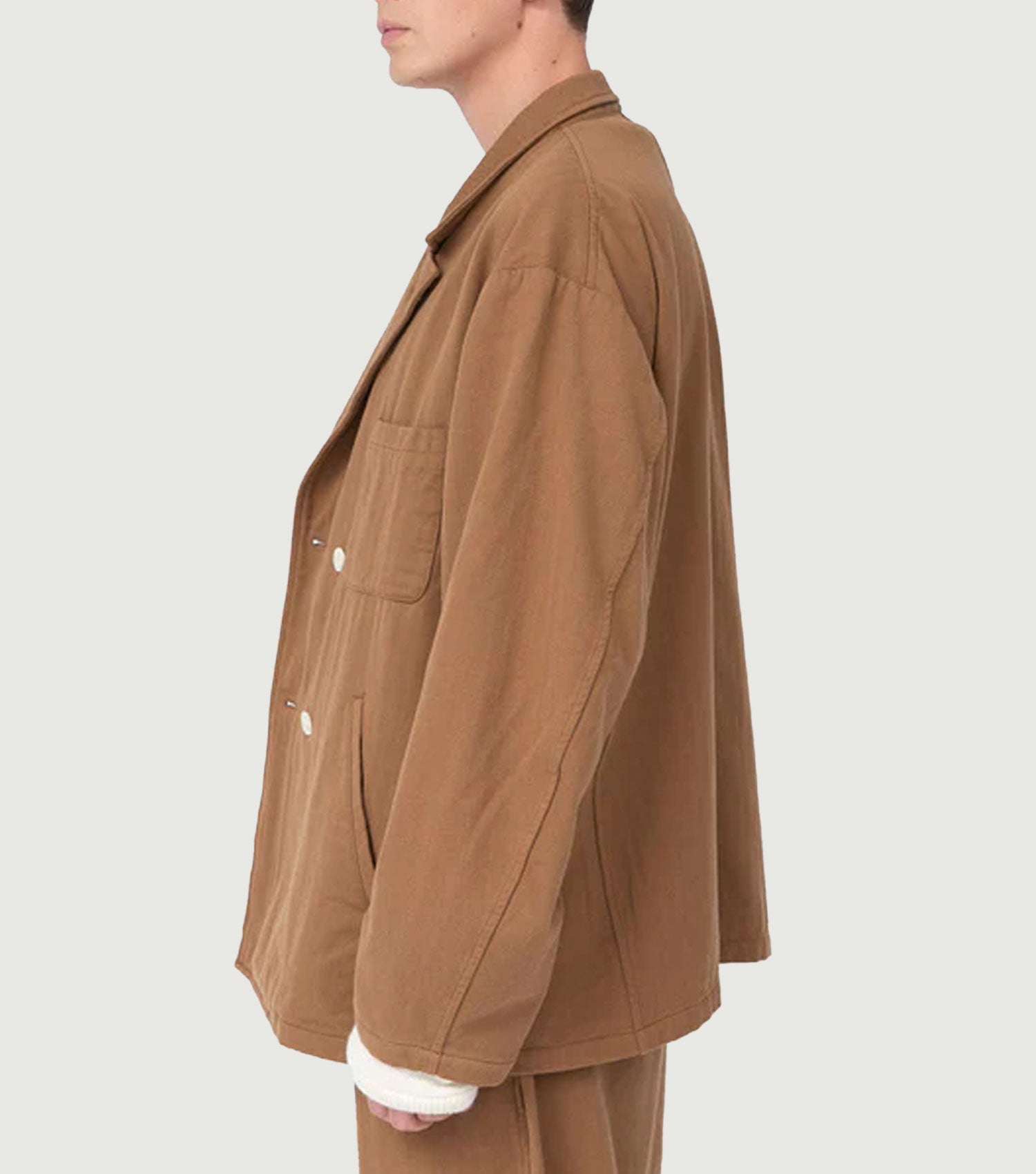 Cotton Wool Newport Jacket Ocean Sand OS - Nanamica