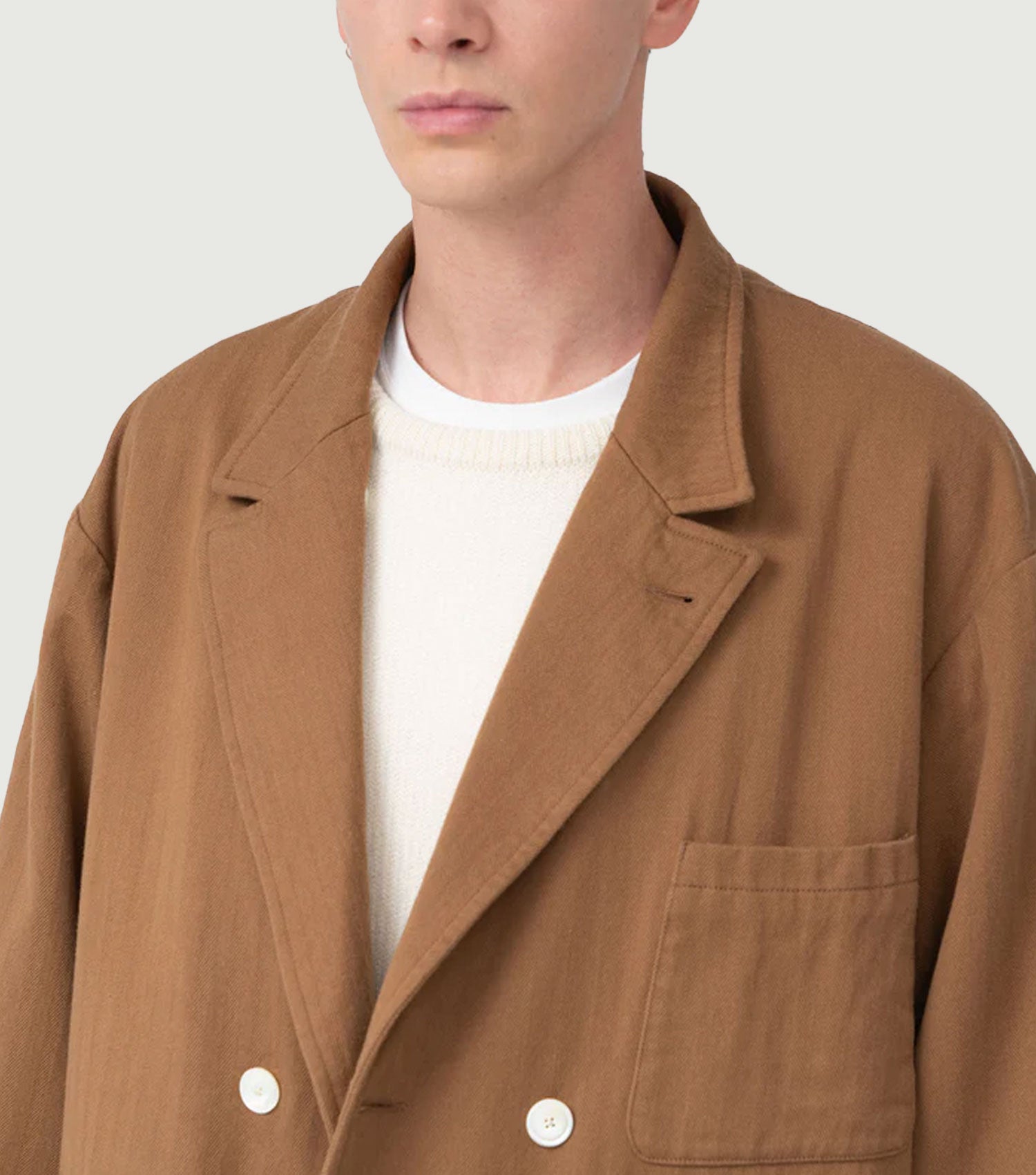 Cotton Wool Newport Jacket Ocean Sand OS - Nanamica