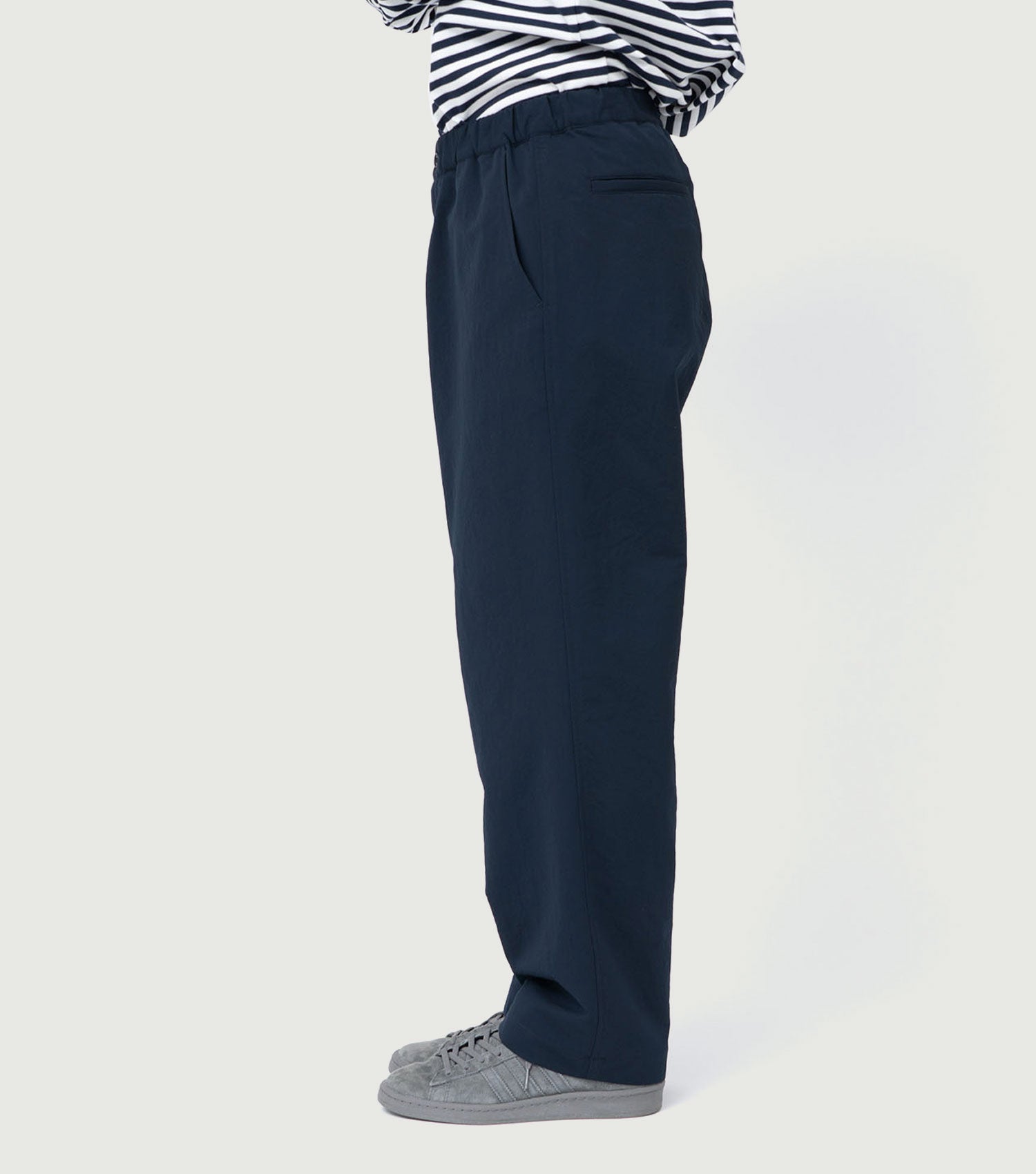 ALPHADRY Wide Easy Pants Navy - Nanamica