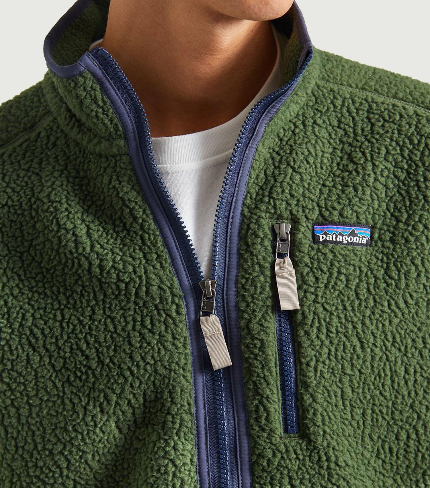 Men's Retro Pile Fleece Vest Torrey Pine Green - Patagonia