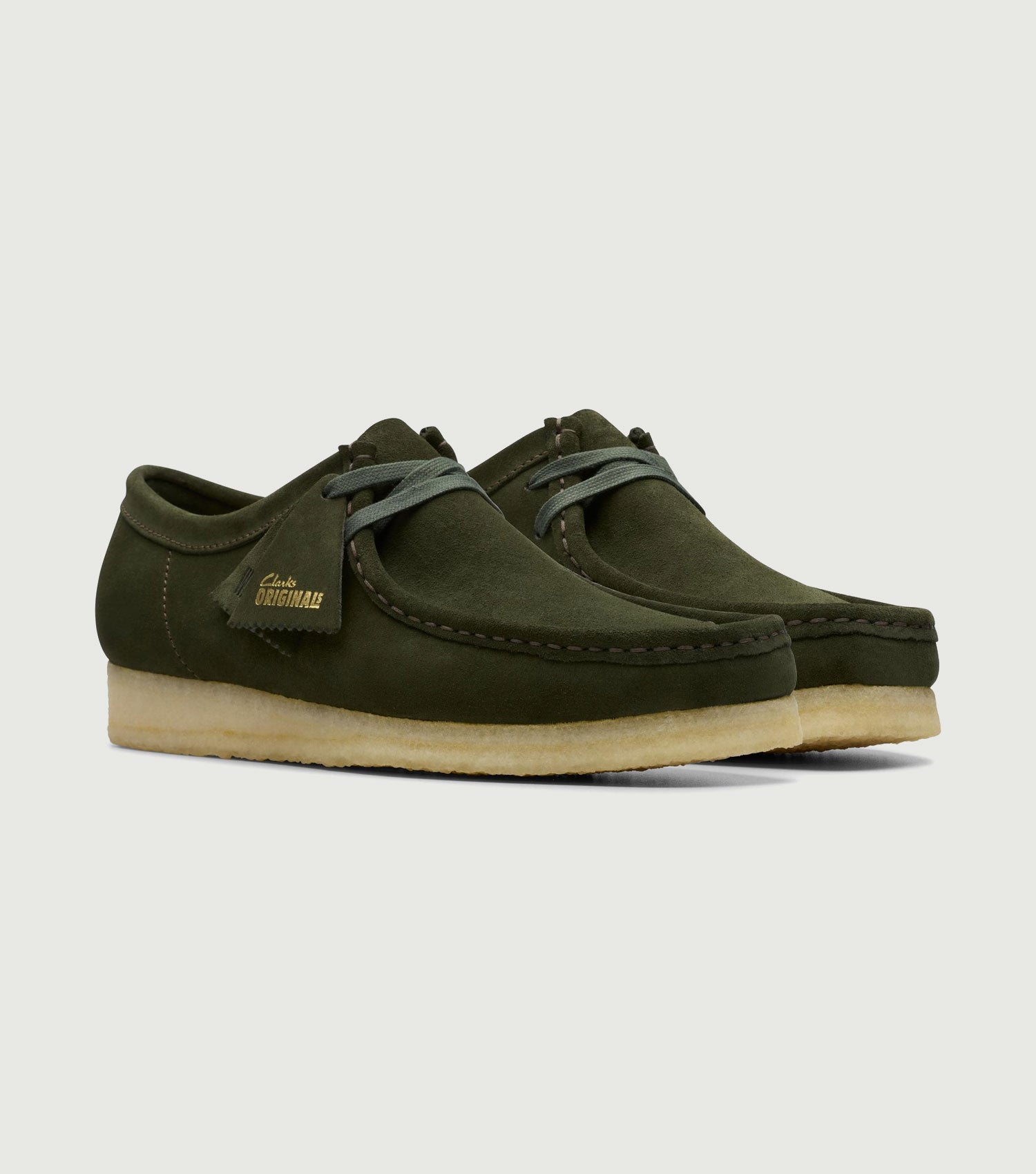 Wallabee Gamuza Verde Bosque - Clarks