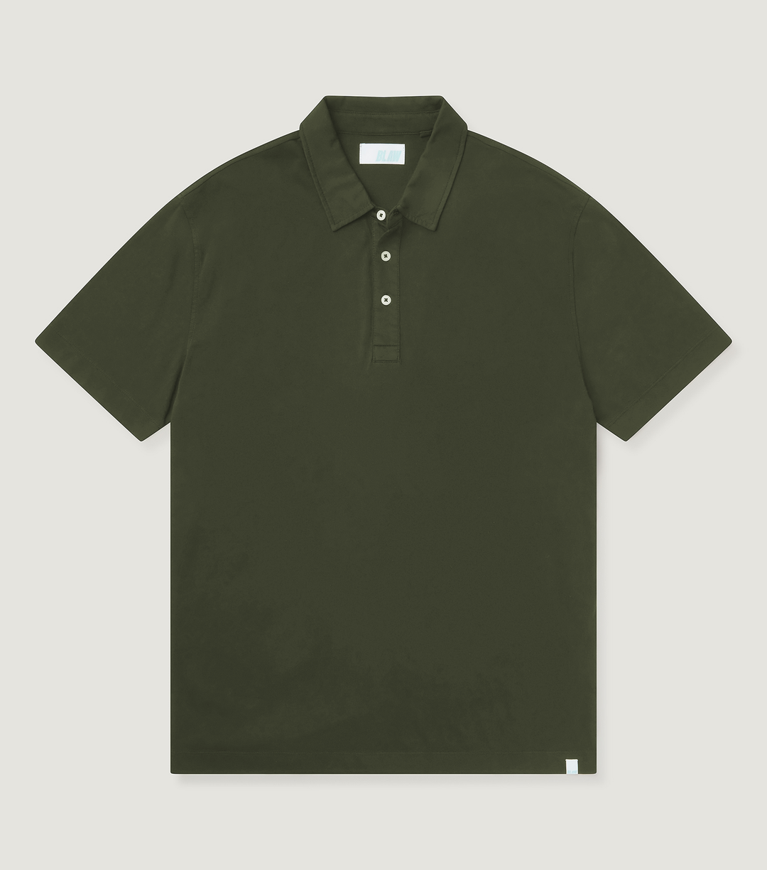 Cotton Short Sleeve Polo Army - BLAW