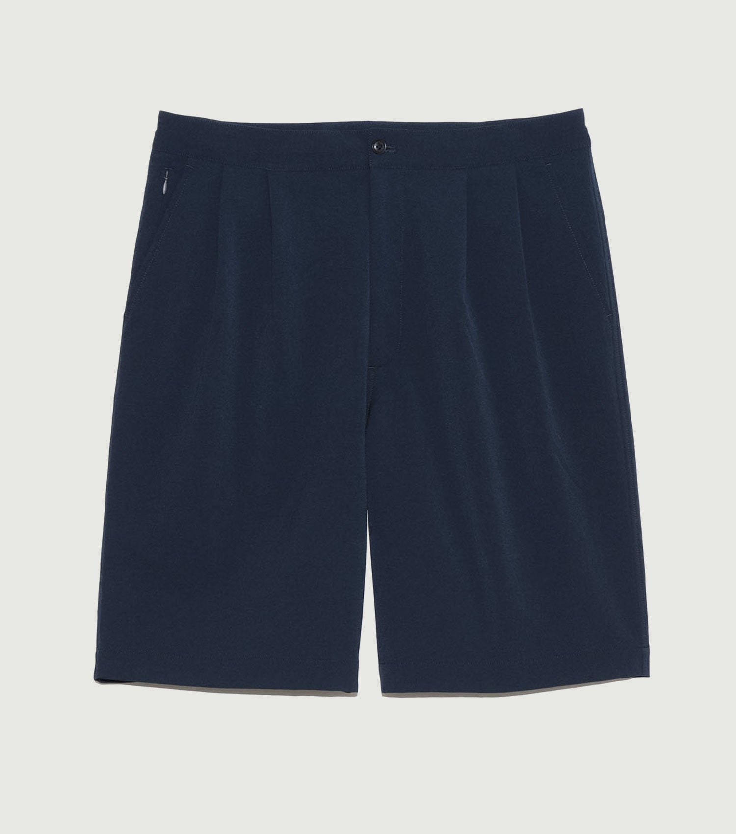 ALPHADRY Double Pleats Shorts Navy - Nanamica