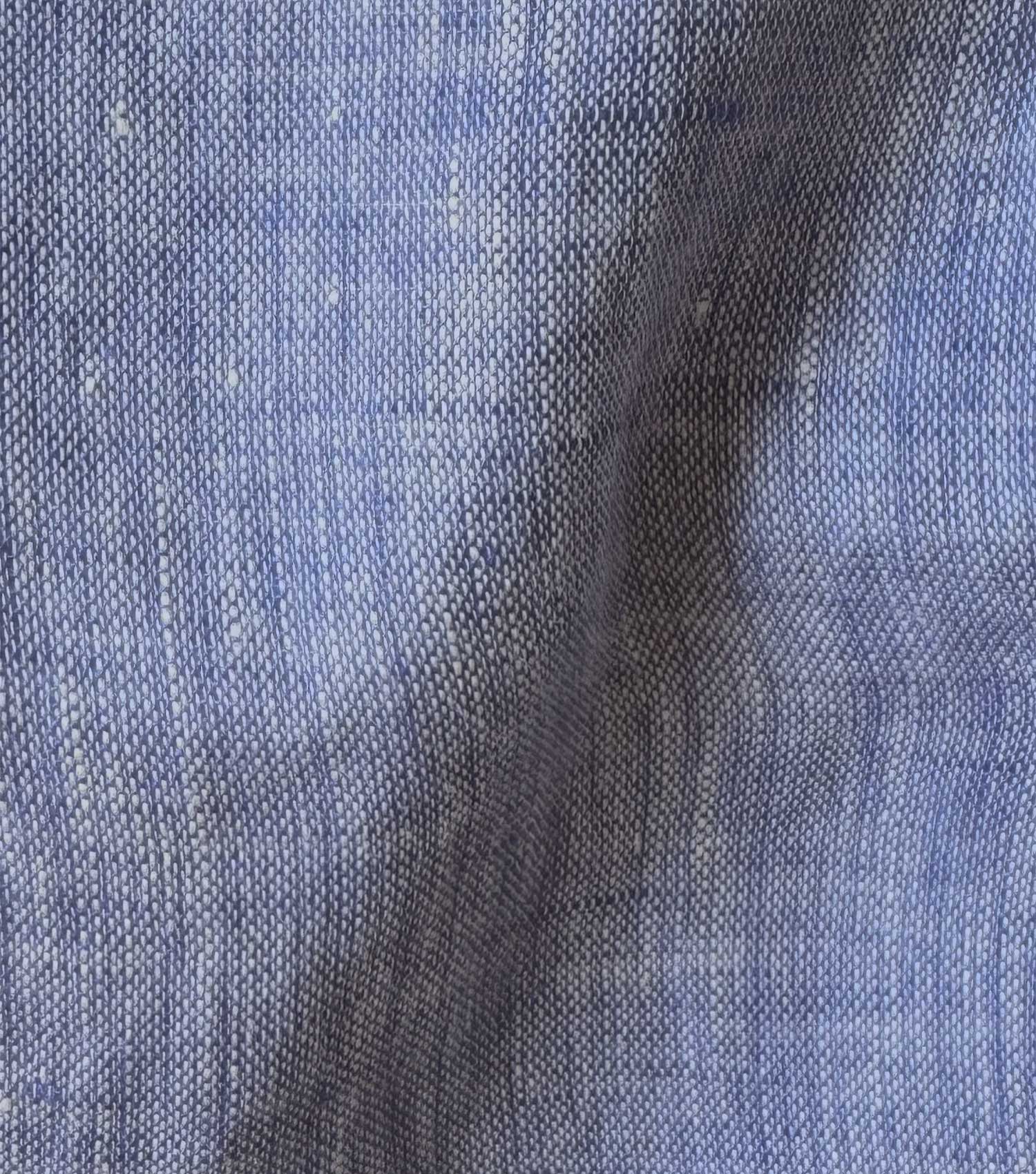100% Linen Button Down Shirt Blue - BLAW