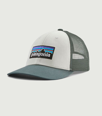 P-6 Logo LoPro Trucker Hat White w/Nouveau Green - Patagonia