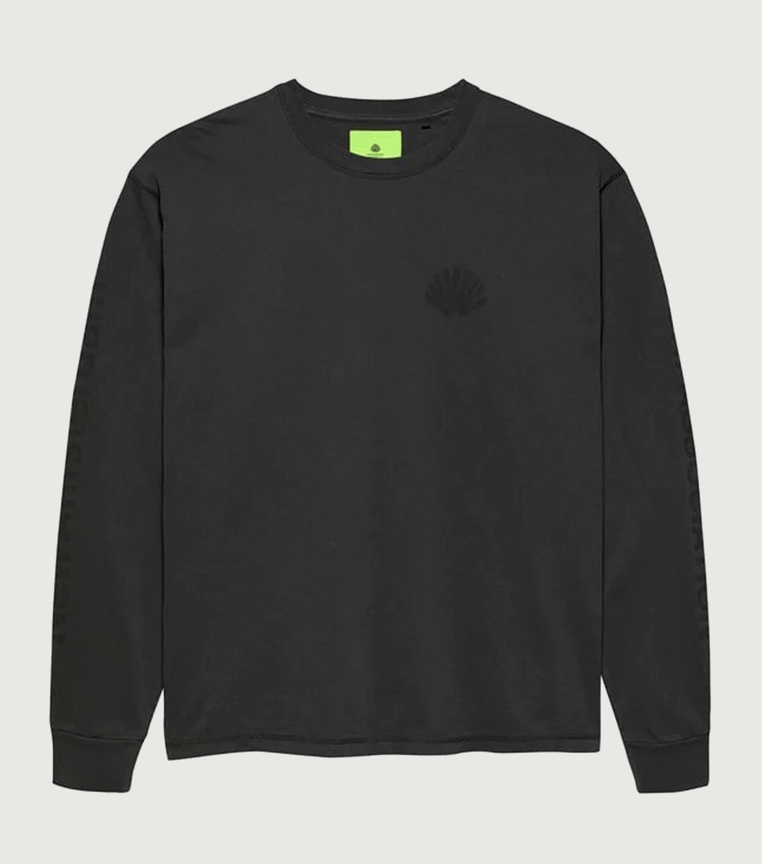 Logo Long Sleeve Garment Dye Black - New Amsterdam Surf Association