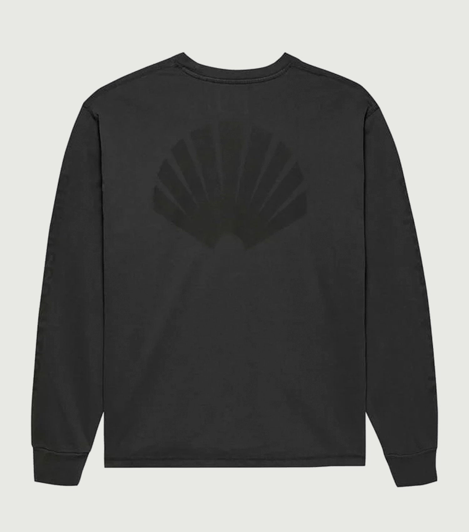 Logo Long Sleeve Garment Dye Black - New Amsterdam Surf Association