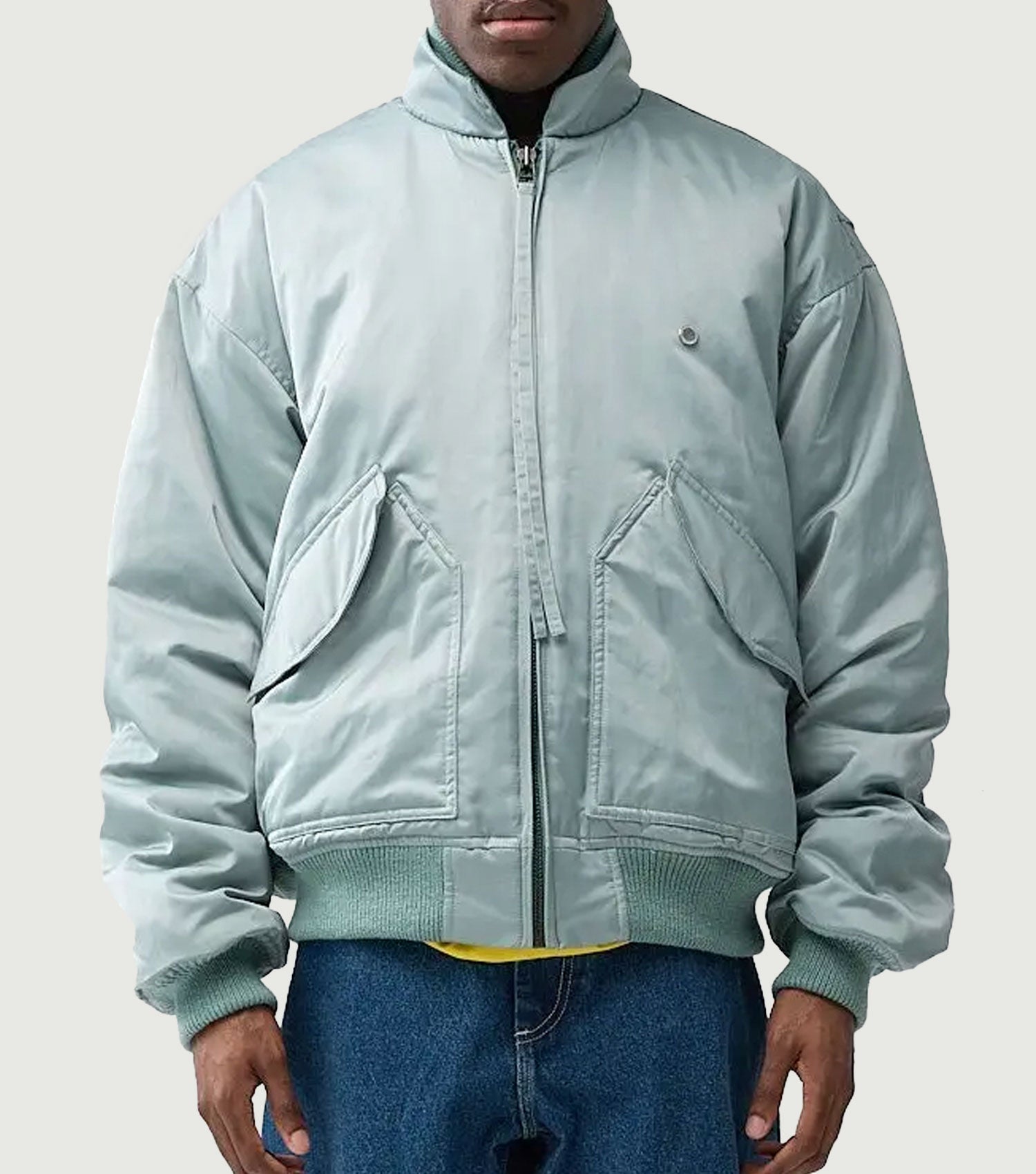 Bomber Jacket Shiny Aqua - New Amsterdam Surf Association