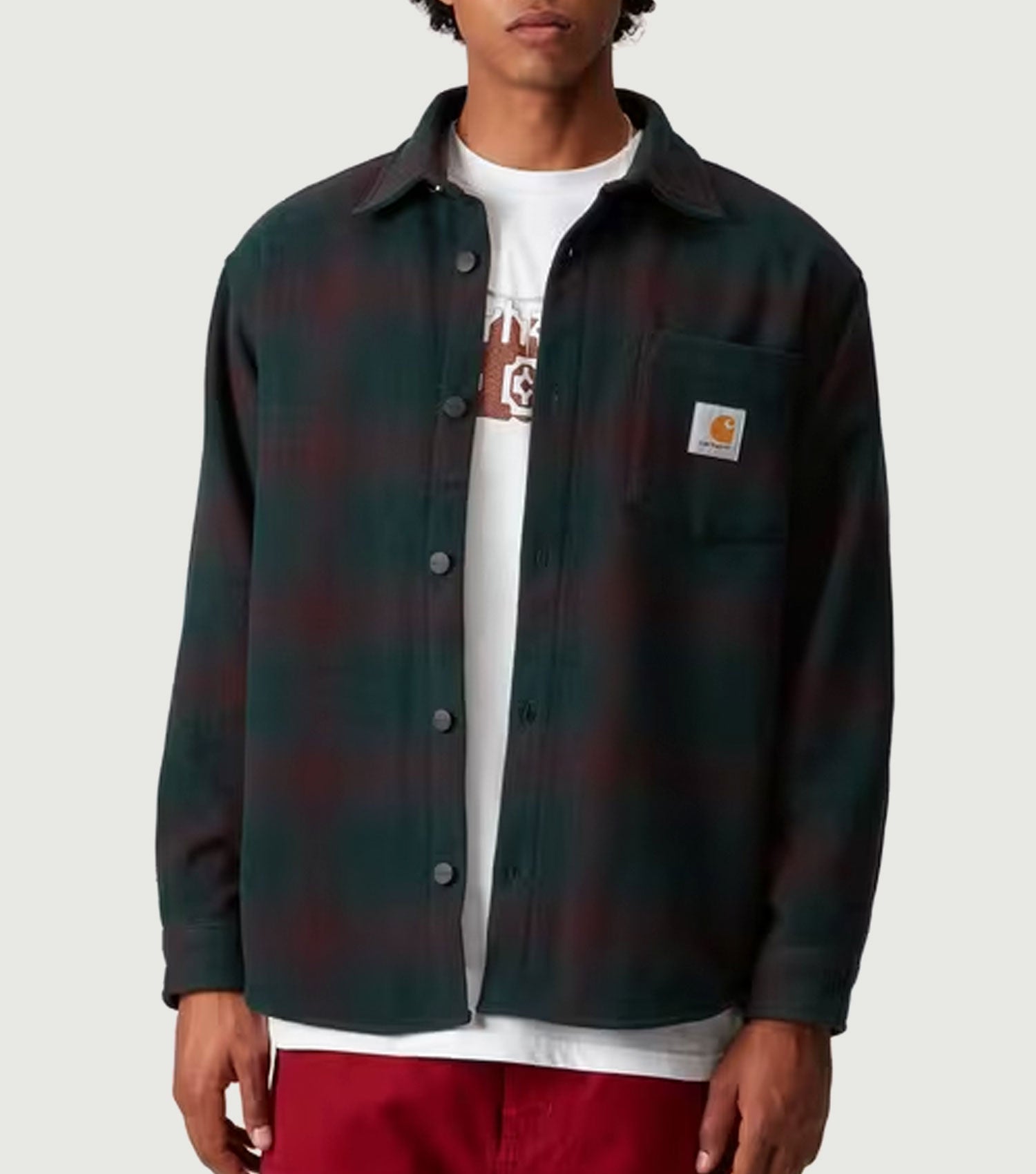 Brennan Shirt Jacket Brennan Check, Deep Lagoon - Carhartt WIP