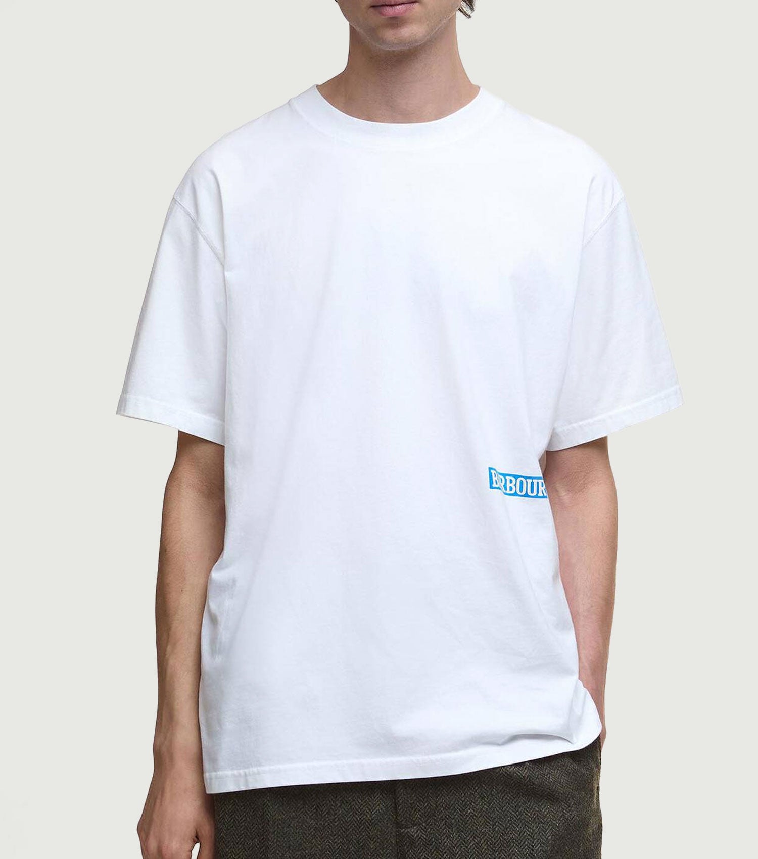 'Mr Solway' Oversized Graphic T-Shirt White - Barbour