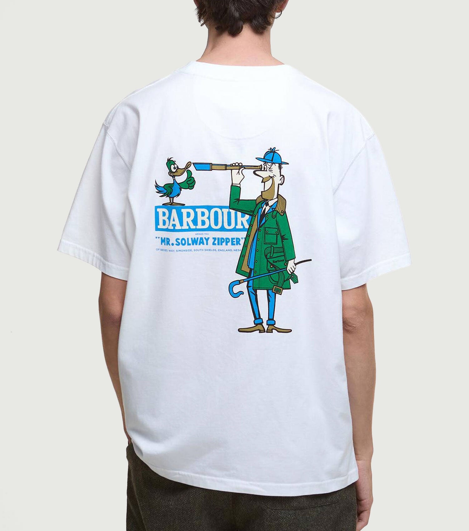 'Mr Solway' Oversized Graphic T-Shirt White - Barbour