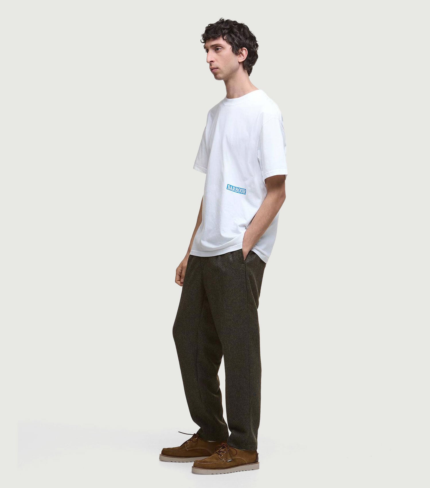 'Mr Solway' Oversized Graphic T-Shirt White - Barbour