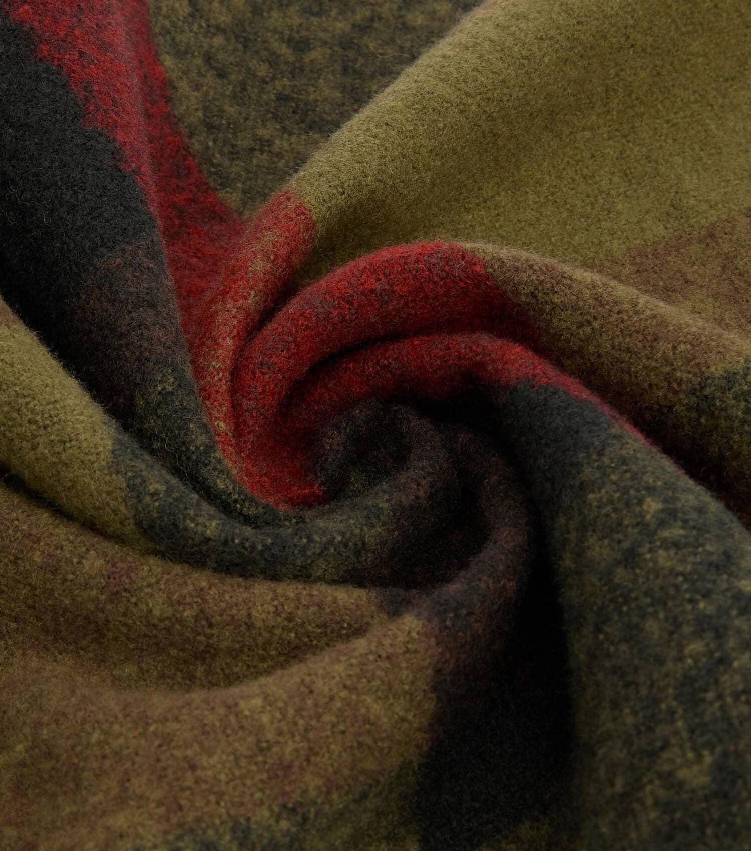 Westerdale Scarf Olive/Fired Brick - Barbour