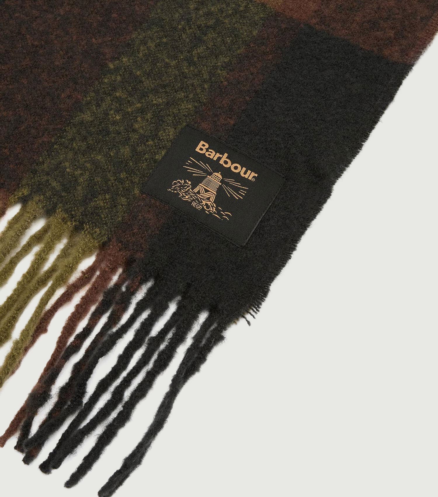 Westerdale Scarf Olive/Fired Brick - Barbour