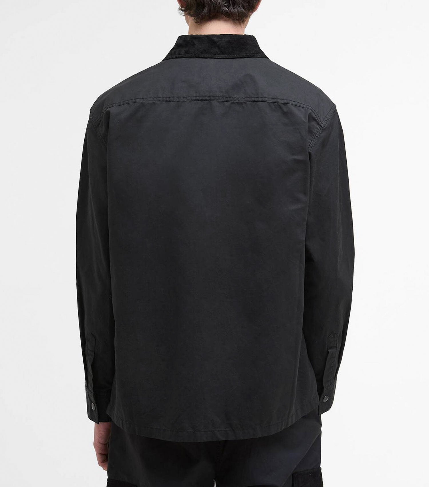Silverbay Oversized Twill Overshirt Black - Barbour