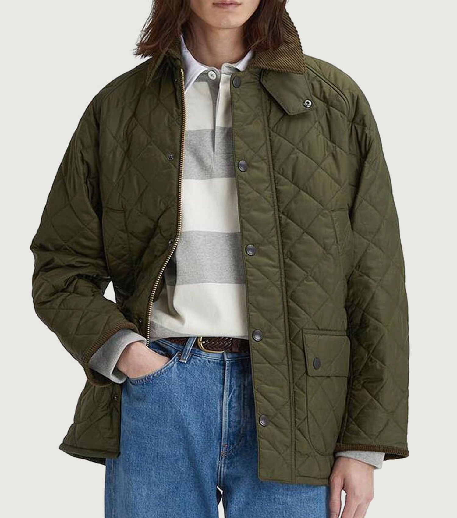 Bedale Quilted Jacket Olive - Barbour