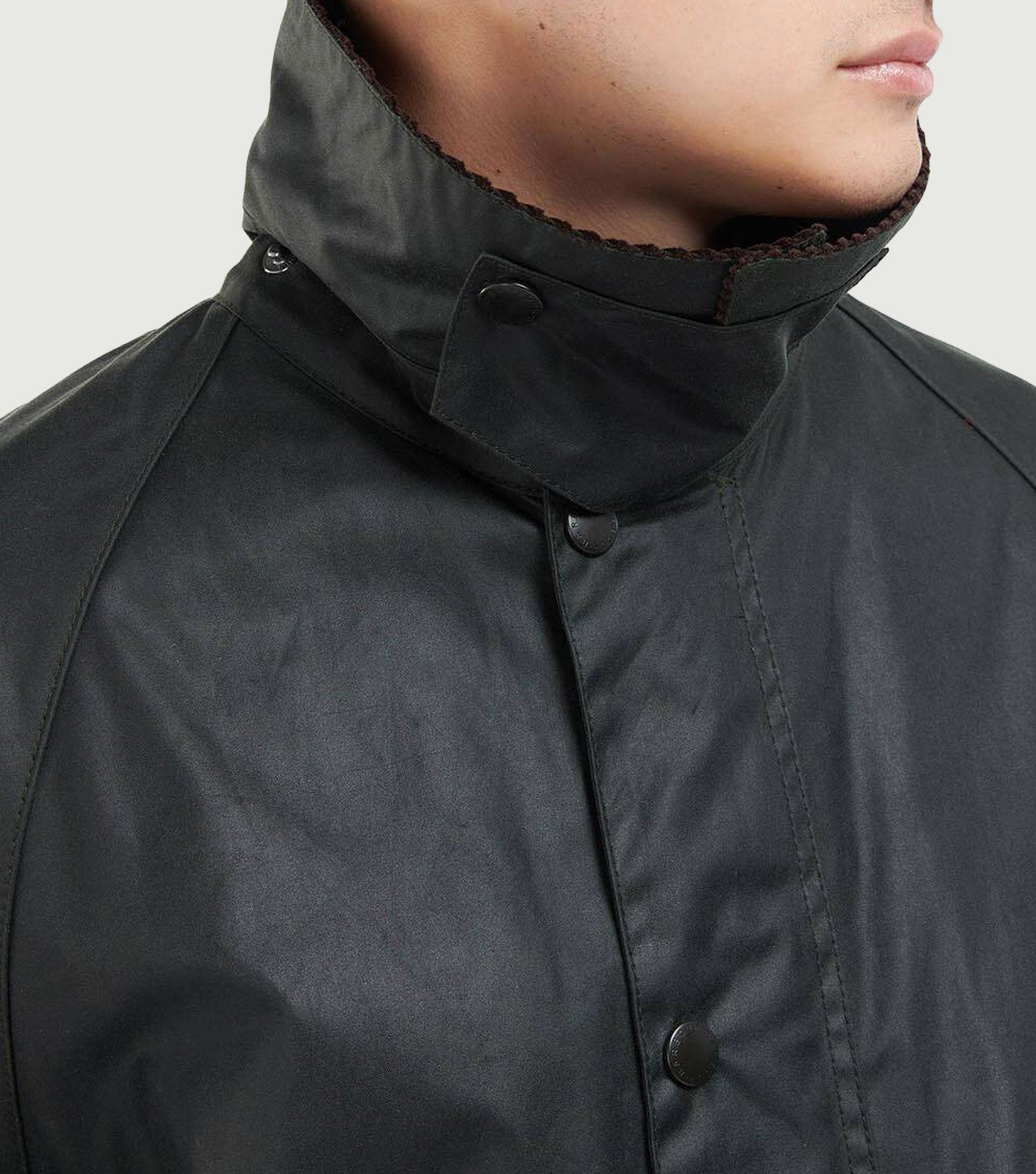 Oversized Bedale Waxed Jacket Sage - Barbour