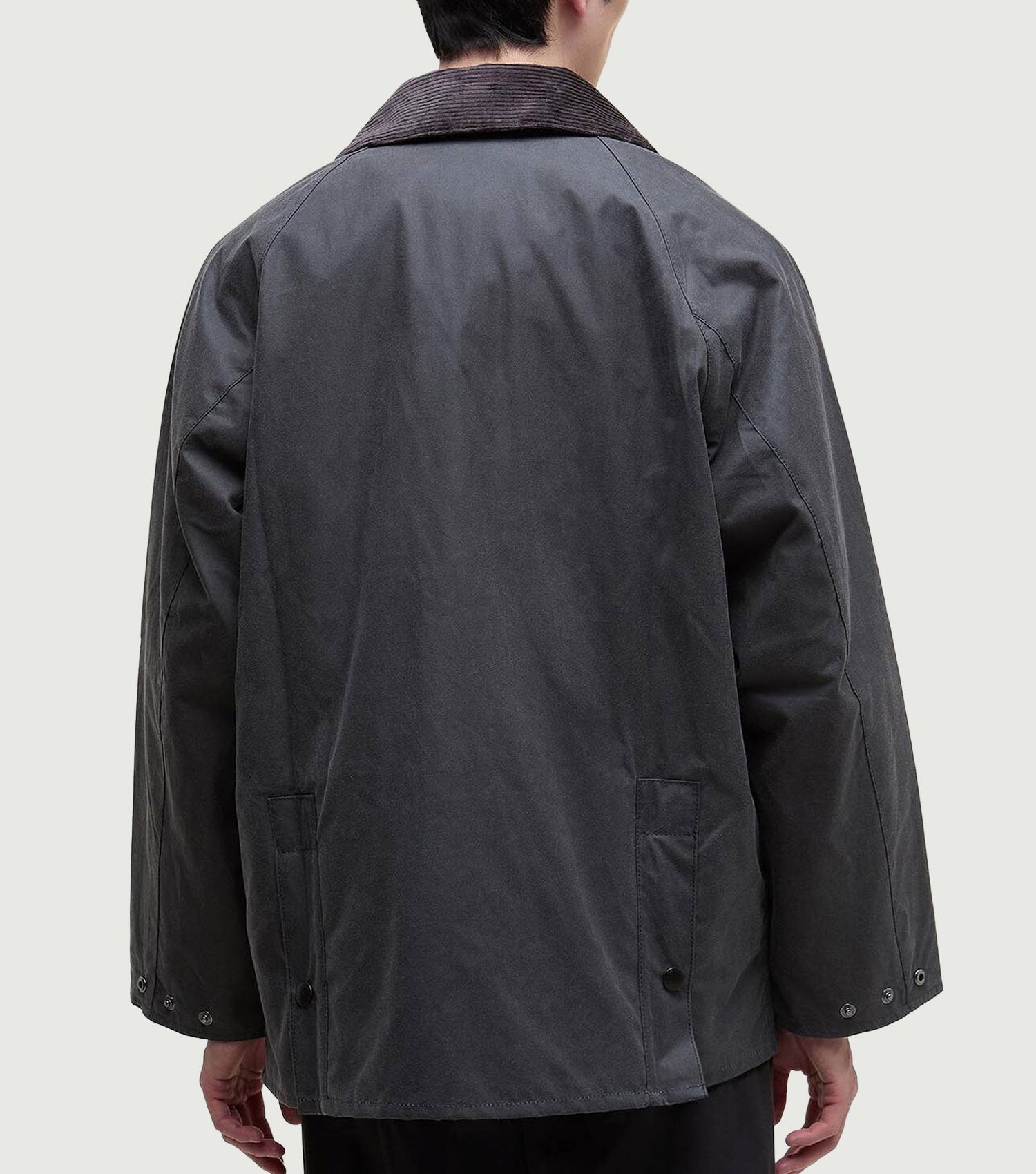 Oversized Bedale Waxed Jacket Classic Grey – BLAW
