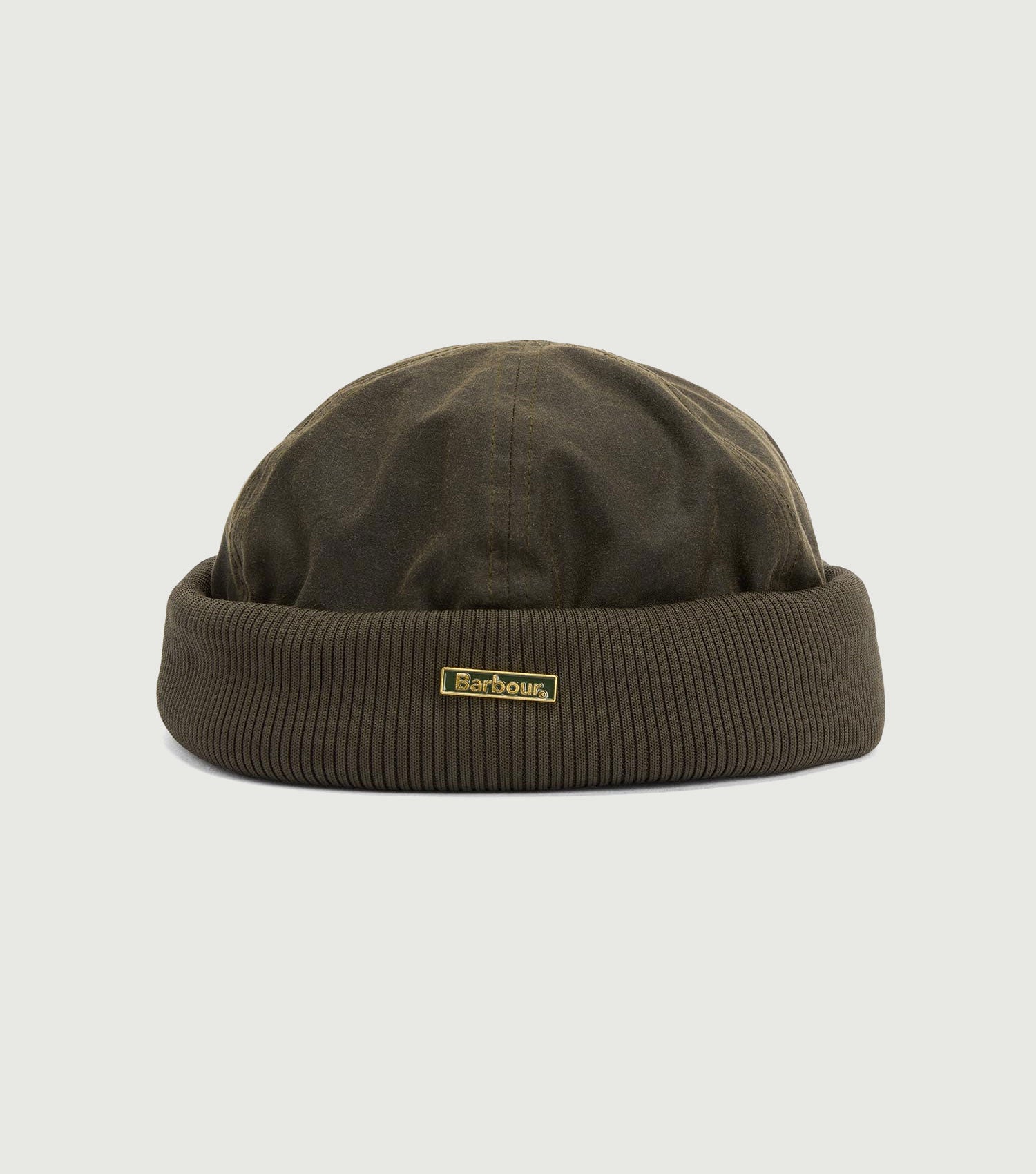 Oakmoor Wax Docker Hat Olive - Barbour