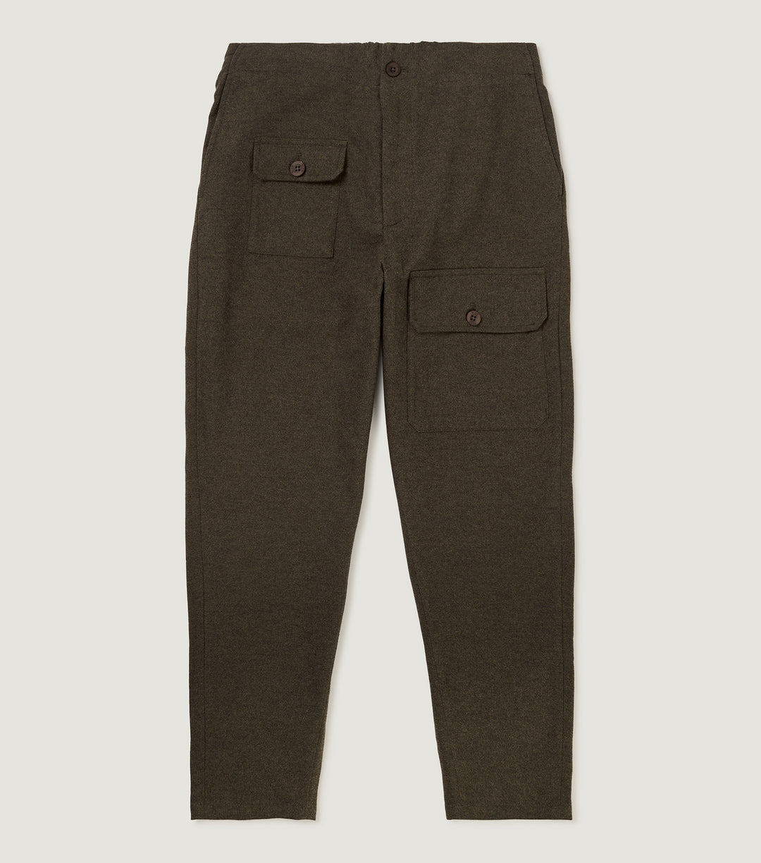 Cargo Pant cotton Flannel Army - BLAW