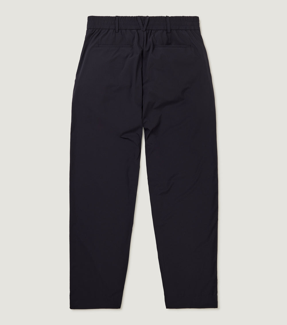 Wide Pleated Tech Pant Navy - BLAW