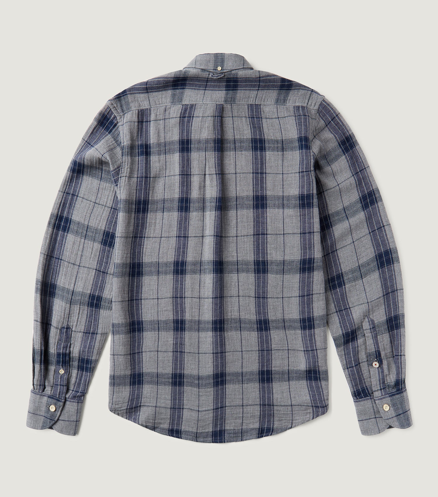 Checked Double Faced Shirt Grey - Koike