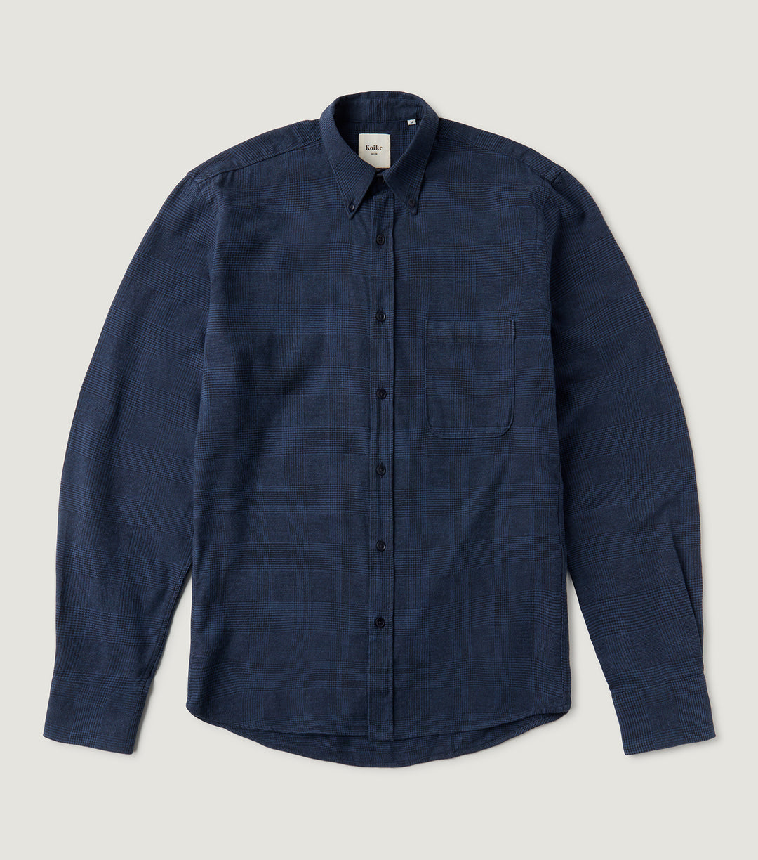 Checked Flannel Shirt Navy - Koike
