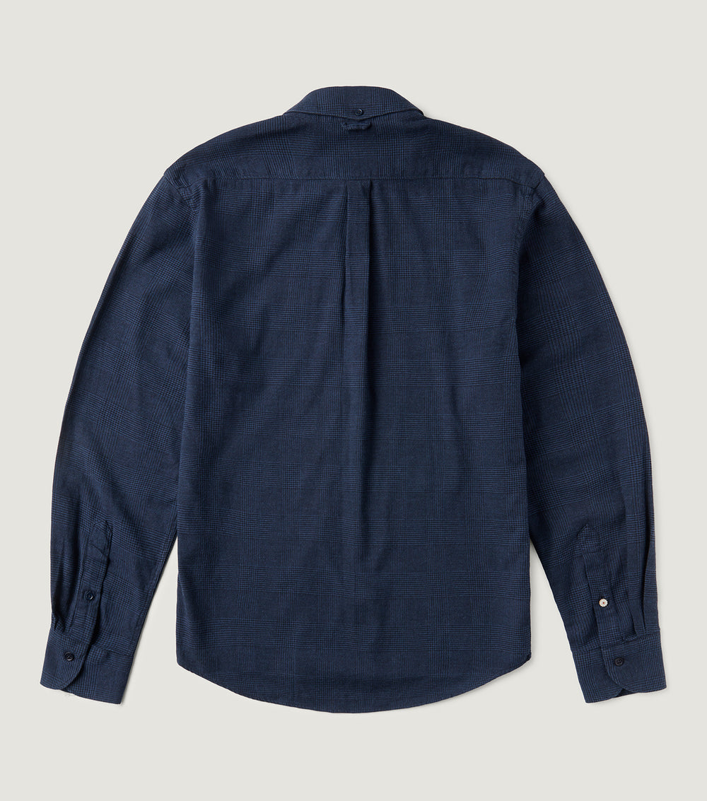 Checked Flannel Shirt Navy - Koike