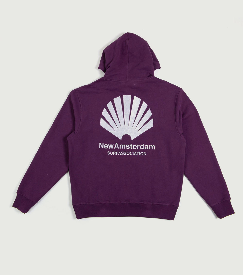 Logo Hoodie Purple - New Amsterdam Surf Association