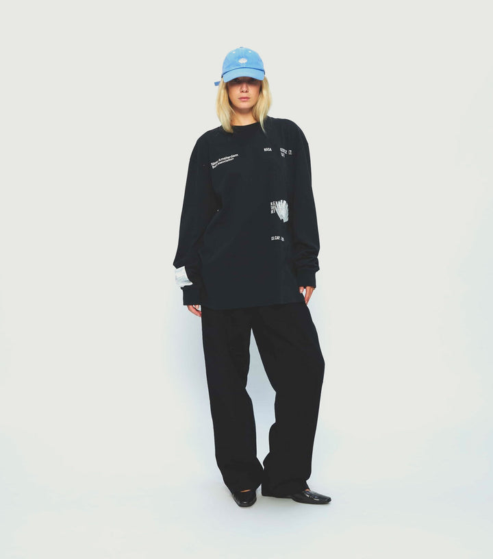 Container Longsleeve Black - New Amsterdam Surf Association