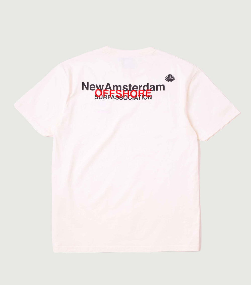 Logo Offshore Tee off-white - New Amsterdam Surf Association