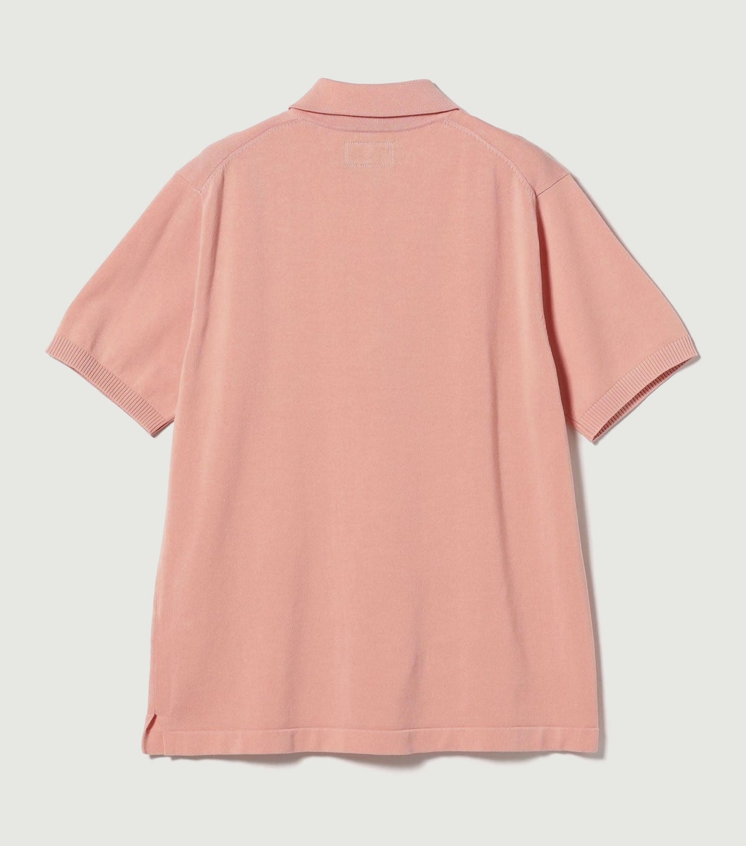Knit Polo 12G Pink - Beams Plus