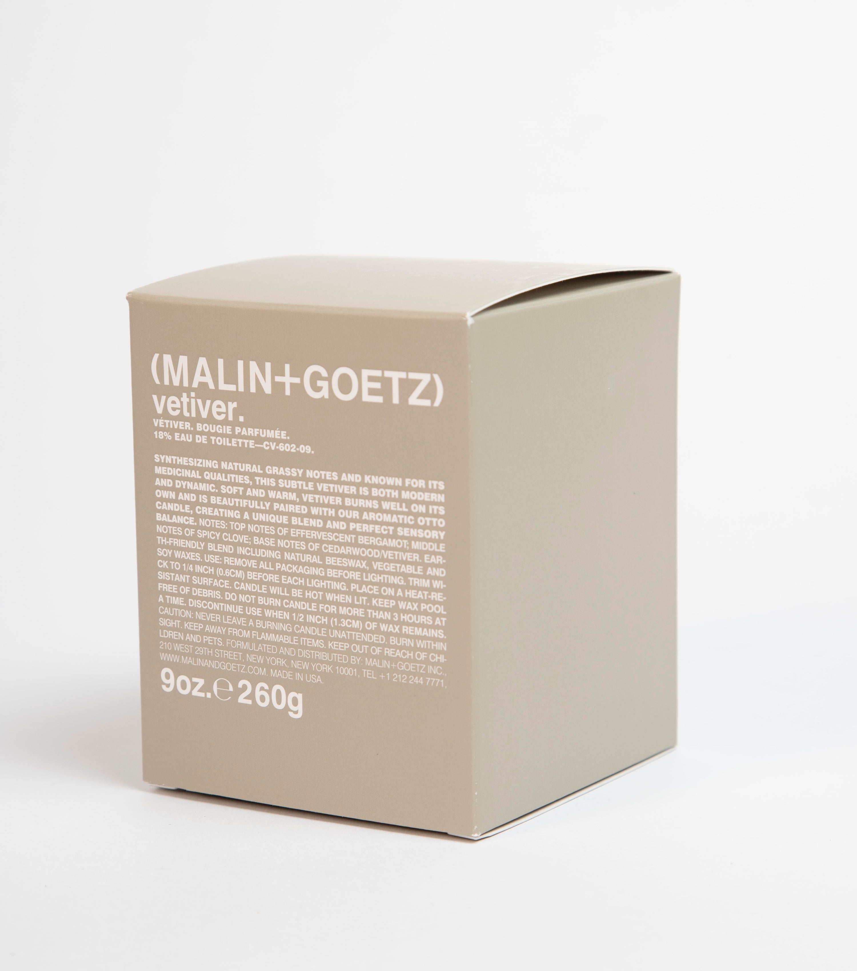Vetiver 260gr Candle - Malin+Goetz