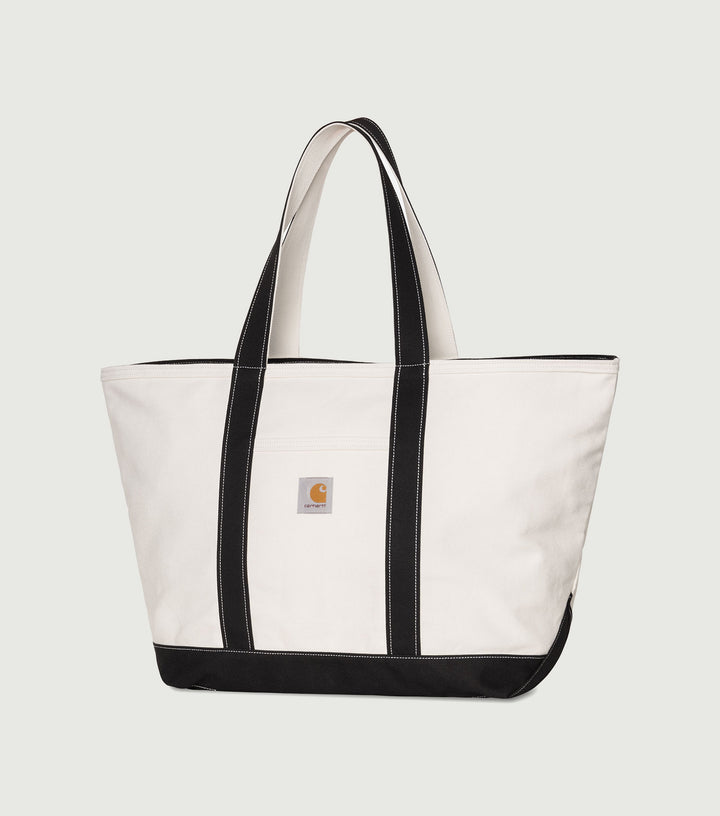 Canvas Beach Tote Natural / Black