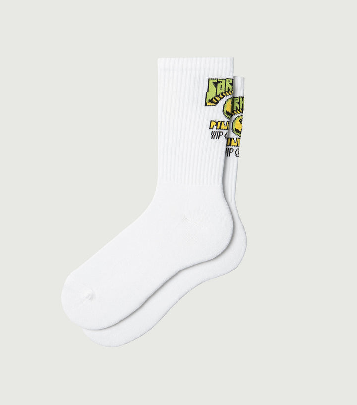 Pinball Socks White