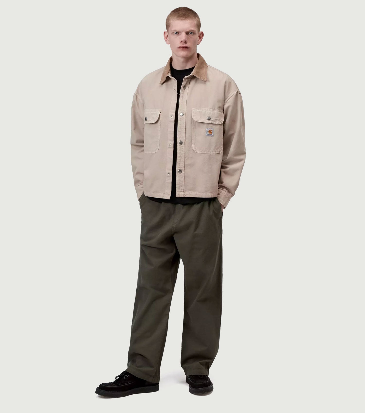 Prescott Shirt Jack String/Leather garment dyed - Carhartt WIP