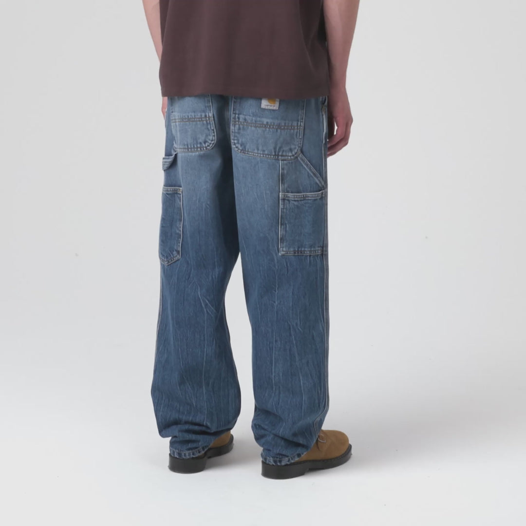 Single Knee PantBlue, Marble used wash - Carhartt WIP