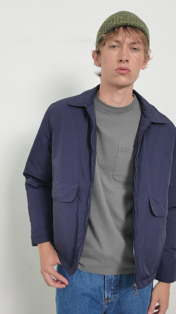 Edmmond Studios Summit Jacket Plain Navy — vídeo del producto